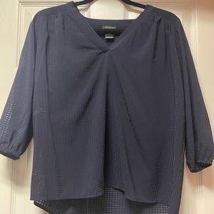 Ann Taylor Navy Blouse